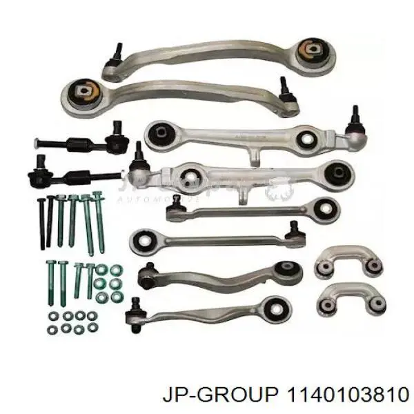 Zestaw wahaczy zawieszenia przedniego JP Group 1140103810 cena, od 222,65 USD