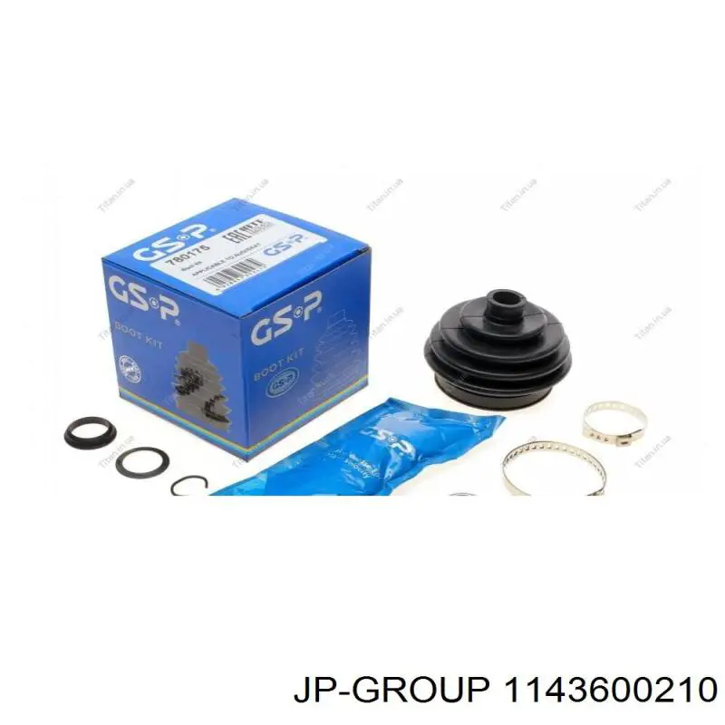 Do koszyka 1143600210 JP Group Osłona przegubu homokinetycznego półosi przedniej zewnętrzna