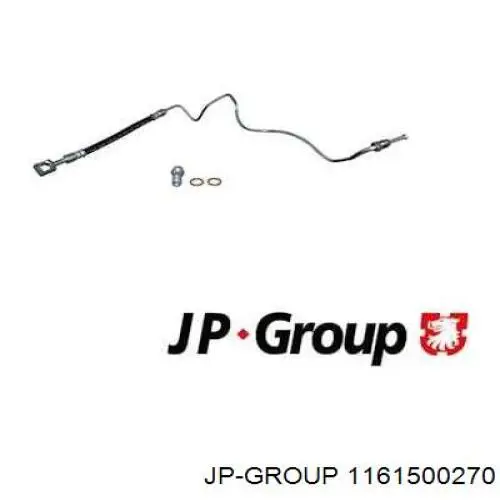 Przewód hamulcowy tylny lewy JP Group 1161500270 cena, od 21,61 USD