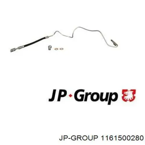 Przewód hamulcowy tylny prawy JP Group 1161500280 cena, od 24,10 USD