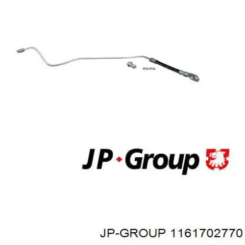 Przewód hamulcowy tylny lewy JP Group 1161702770 cena, od 19,29 USD