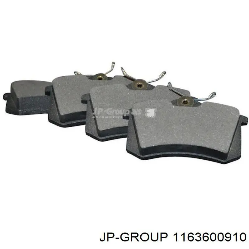Do koszyka 1163600910 JP Group Klocki hamulcowe przednie tarczowe