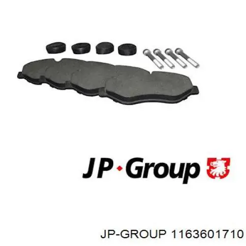 1163601710 JP Group Klocki hamulcowe przednie tarczowe
