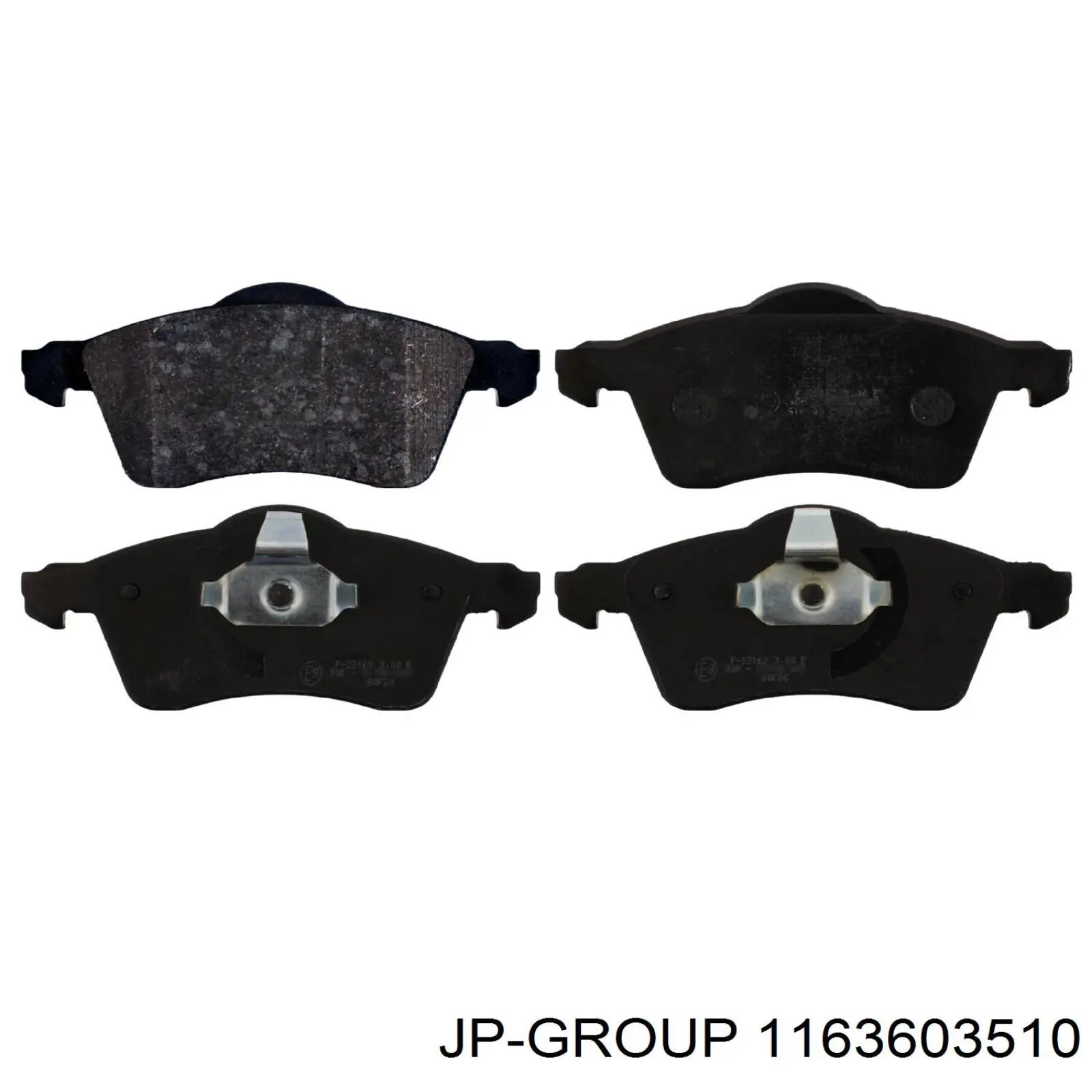 Klocki hamulcowe przednie tarczowe JP Group 1163603510 cena, od 24,80 USD