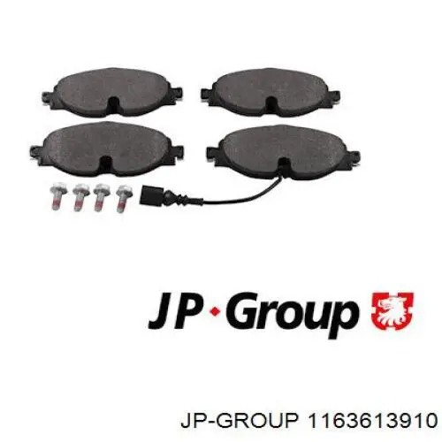 Klocki hamulcowe przednie tarczowe JP Group 1163613910 cena, od 30,11 USD