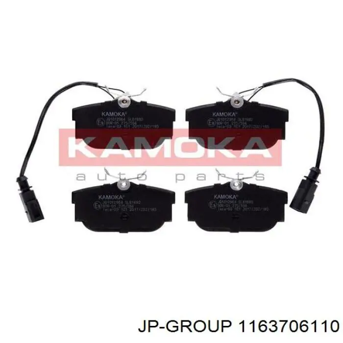 Okładziny (klocki) do hamulców tarczowych tylne JP Group 1163706110 cena, od 24,86 USD