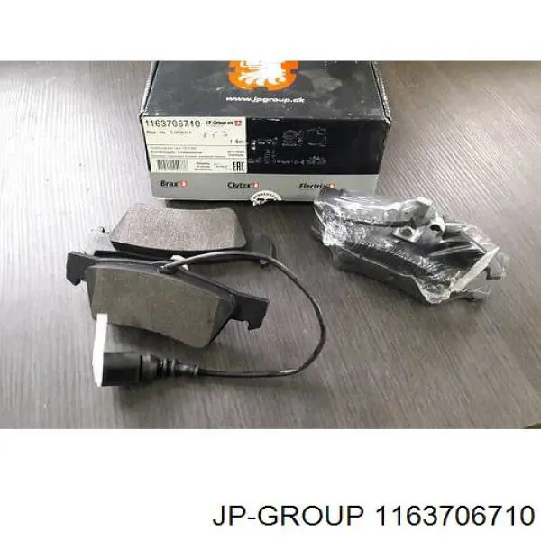 1163706710 JP Group Okładziny (klocki) do hamulców tarczowych tylne