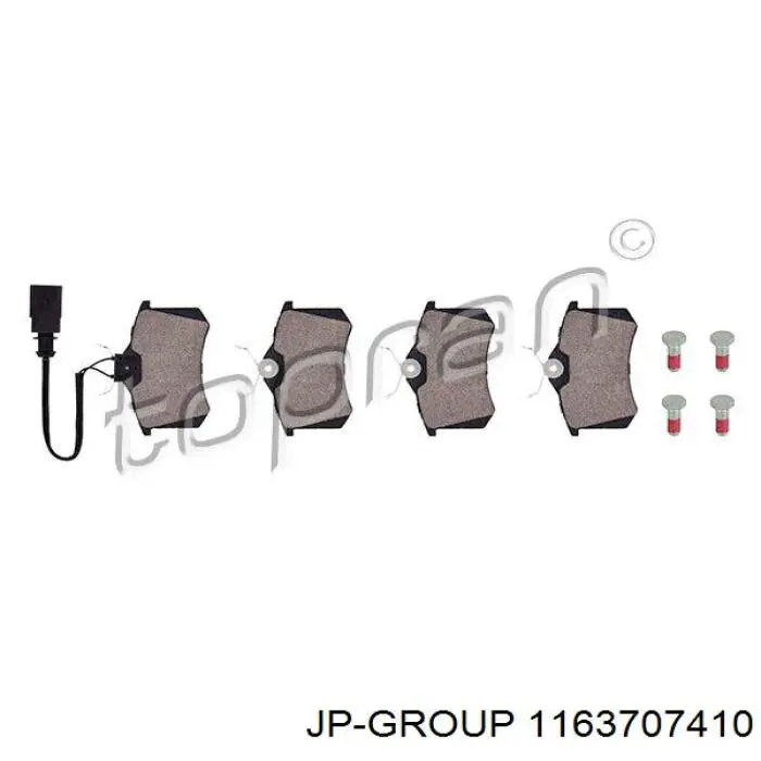 Okładziny (klocki) do hamulców tarczowych tylne Ford 1420330