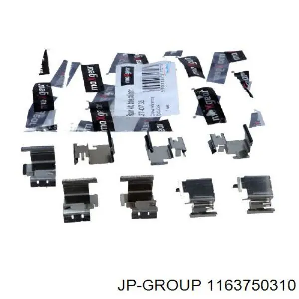 1163750310 JP Group Zestaw sprężyn do mocowania tylnych klocków tarczowych