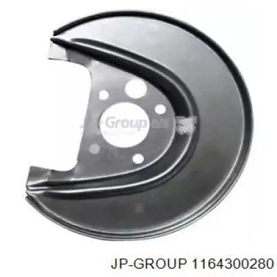 Osłona tarczy hamulcowej tylnej prawa JP Group 1164300280 cena, od 14,74 USD