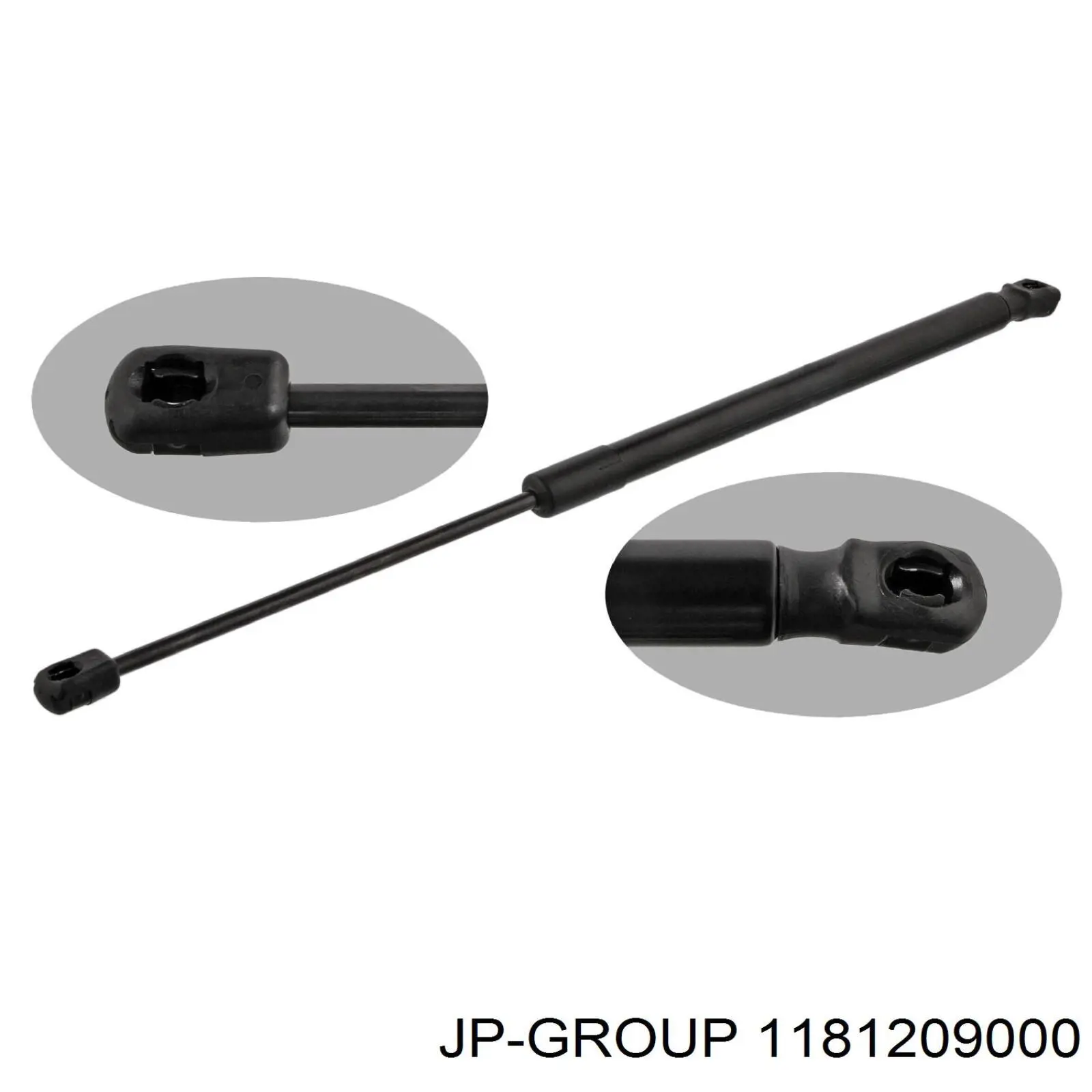 1181209000 JP Group Amortyzator klapy bagażnika (3/5 drzwi-tylnych)