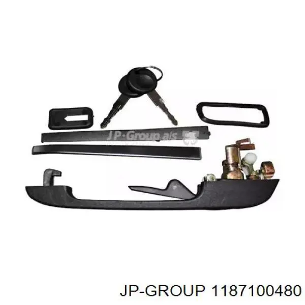 Klamka drzwi przednich zewnętrzna prawa JP Group 1187100480 cena, od 12,89 USD