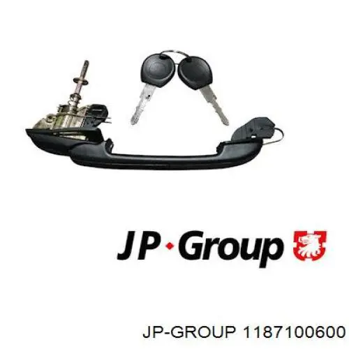 Klamka drzwi przednich zewnętrzna lewa JP Group 1187100600 cena, od 17,71 USD