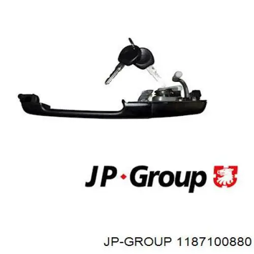 Klamka drzwi przednich zewnętrzna prawa JP Group 1187100880 cena, od 16,05 USD