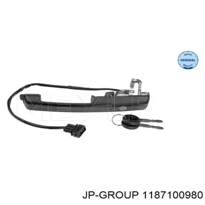 Klamka drzwi przednich zewnętrzna prawa JP Group 1187100980 cena, od 20,96 USD