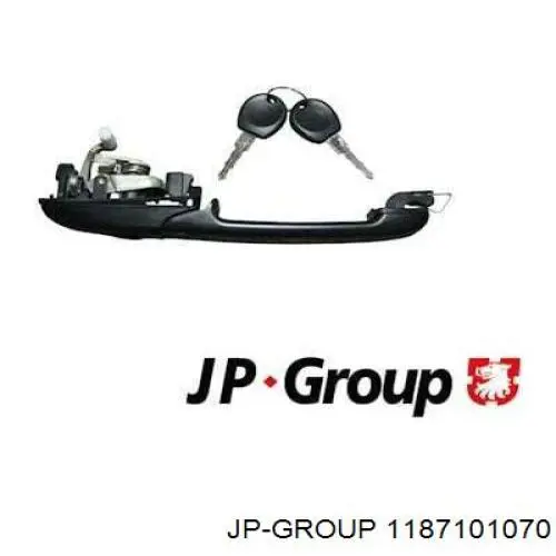 Klamka drzwi przednich zewnętrzna lewa JP Group 1187101070 cena, od 13,67 USD