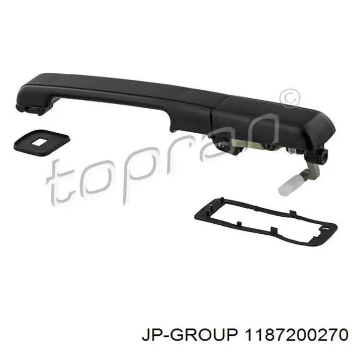 Klamka drzwi tylnych zewnętrzna lewa JP Group 1187200270 cena, od 14,56 USD