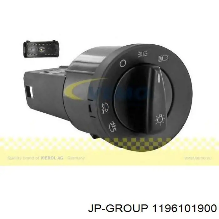 Do koszyka 1196101900 JP Group Przełącznik światła reflektorów na "torpedo"
