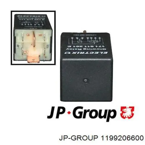 Do koszyka 1199206600 JP Group Przekaźnik świec żarowych