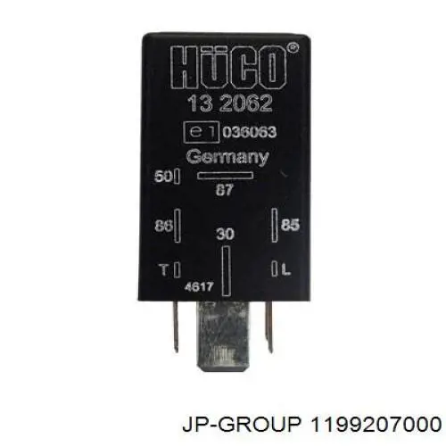 Do koszyka 1199207000 JP Group Przekaźnik świec żarowych