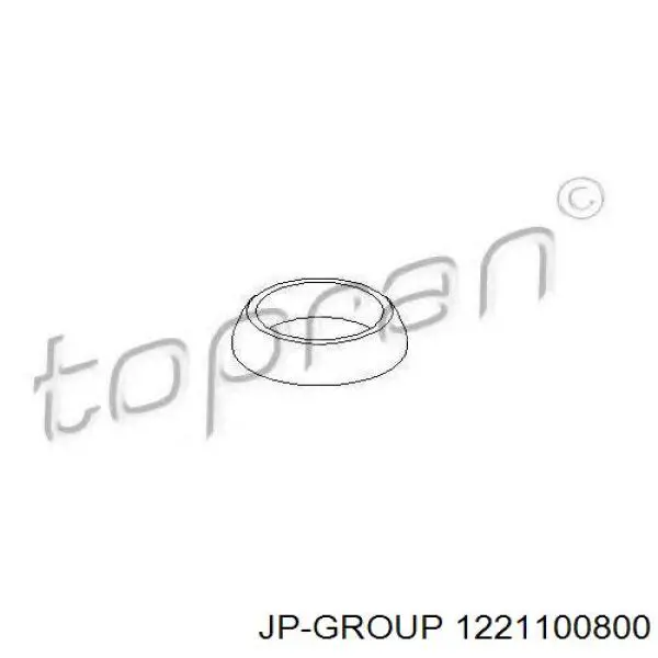Do koszyka 1221100800 JP Group Uszczelka rury odbiornika tłumika