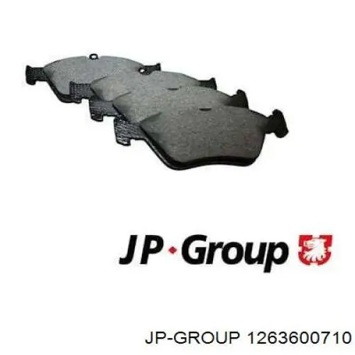 Klocki hamulcowe przednie tarczowe JP Group 1263600710 cena, od 25,93 USD