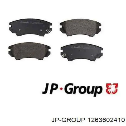 1263602410 JP Group Klocki hamulcowe przednie tarczowe