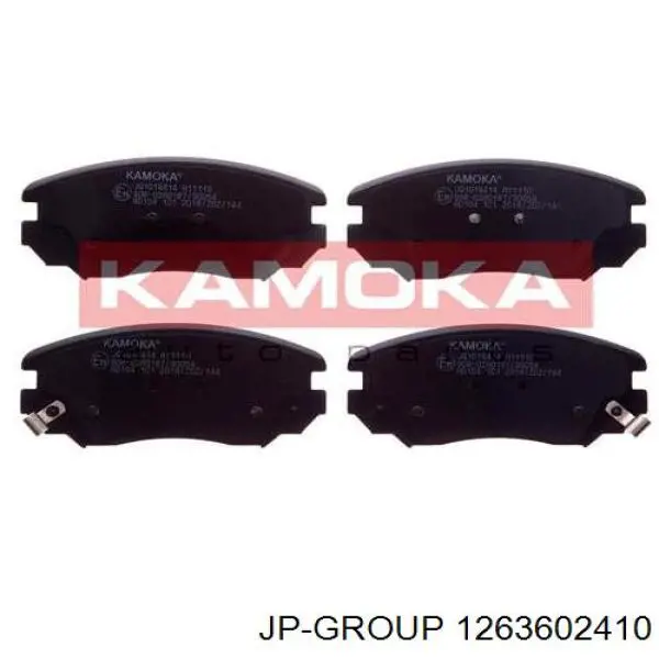 Klocki hamulcowe przednie tarczowe JP Group 1263602410 cena, od 29,28 USD