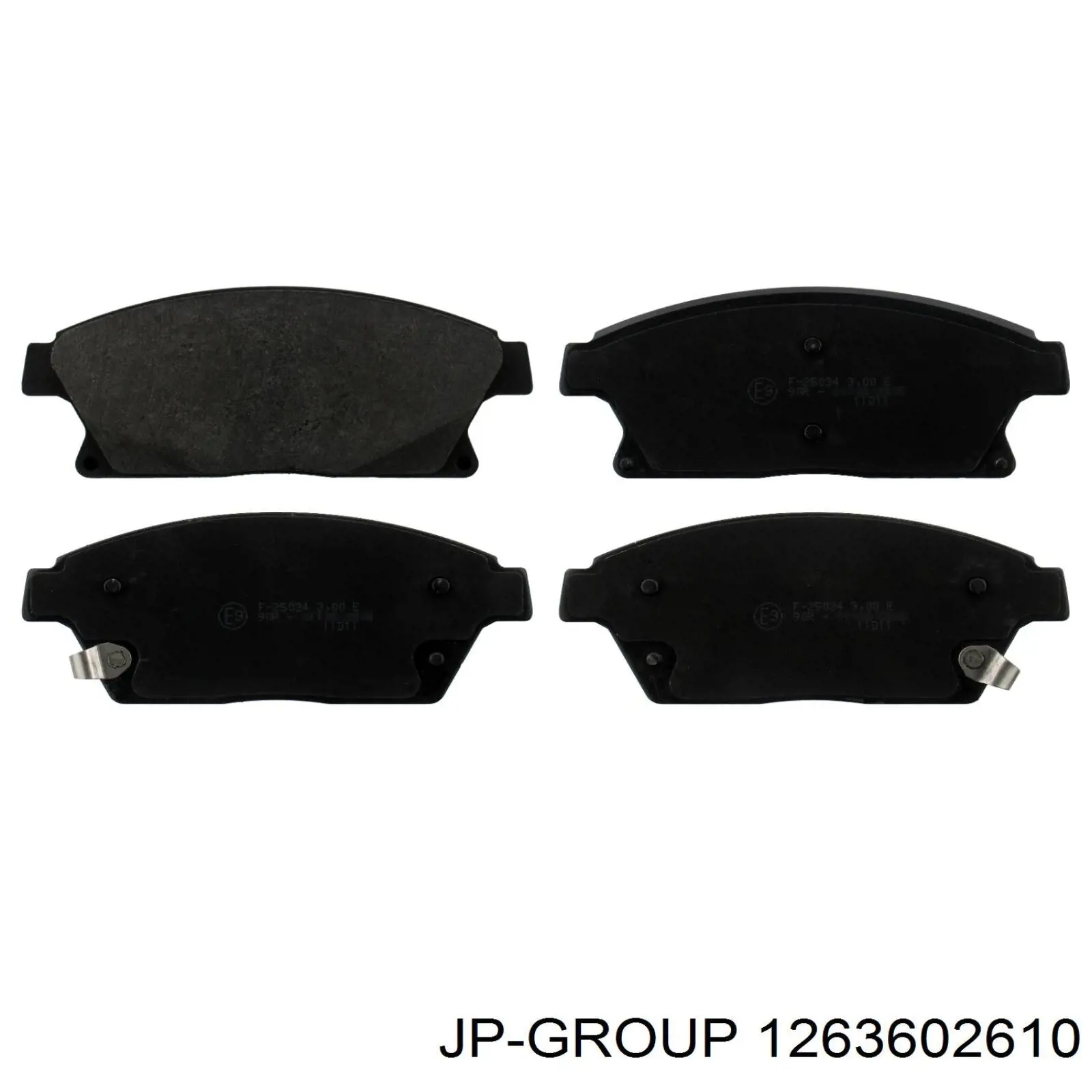 1263602610 JP Group klocki hamulcowe przednie tarczowe