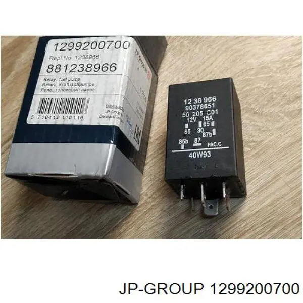 Przekaźnik pompy paliwa elektrycznej JP Group 1299200700 cena, od 15,28 USD