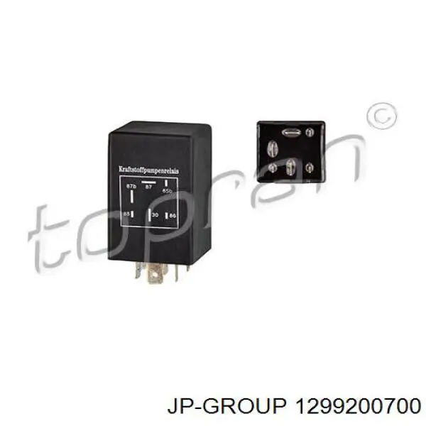Do koszyka 1299200700 JP Group Przekaźnik pompy paliwa elektrycznej