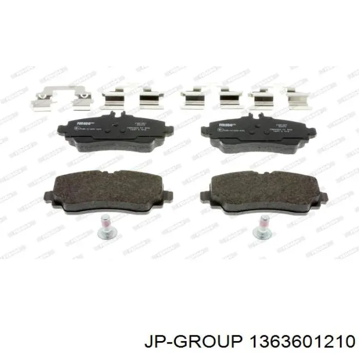 Klocki hamulcowe przednie tarczowe JP Group 1363601210 cena, od 25,35 USD