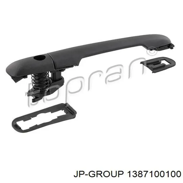 Klamka drzwi przednich zewnętrzna JP Group 1387100100 cena, od 16,05 USD