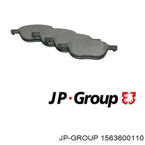 Klocki hamulcowe przednie tarczowe JP Group 1563600110 cena, od 31,43 USD