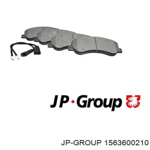 Klocki hamulcowe przednie tarczowe JP Group 1563600210 cena, od 28,95 USD