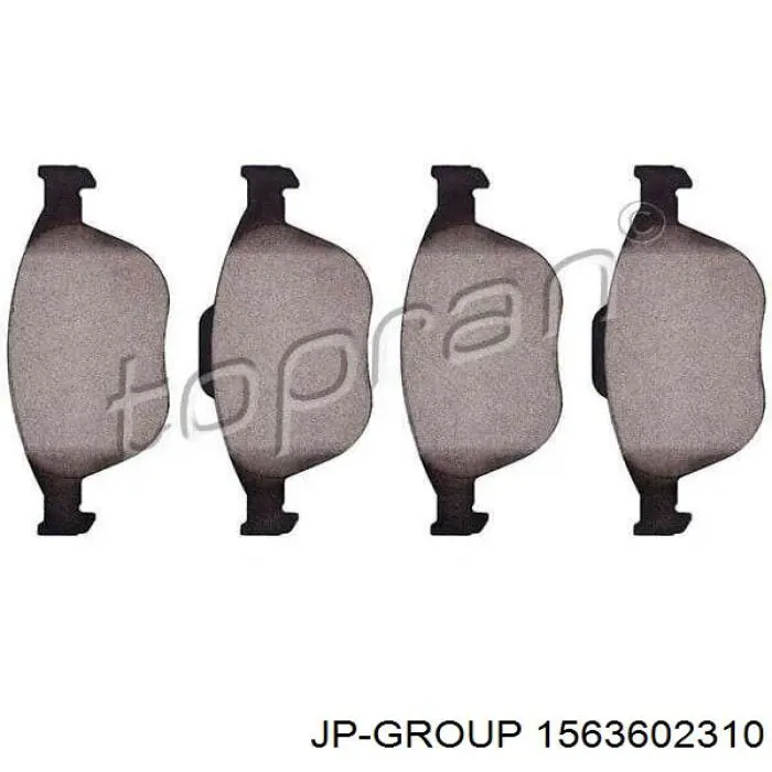 Klocki hamulcowe przednie tarczowe JP Group 1563602310 cena, od 27,33 USD
