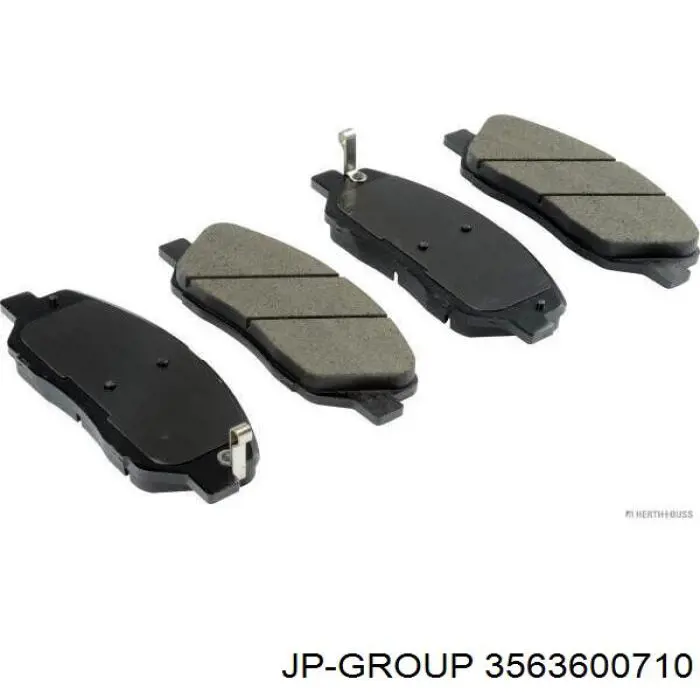 3563600710 JP Group Klocki hamulcowe przednie tarczowe