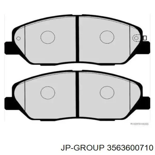 Klocki hamulcowe przednie tarczowe JP Group 3563600710 cena, od 26,04 USD