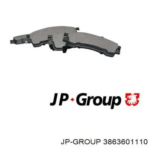 3863601110 JP Group klocki hamulcowe przednie tarczowe