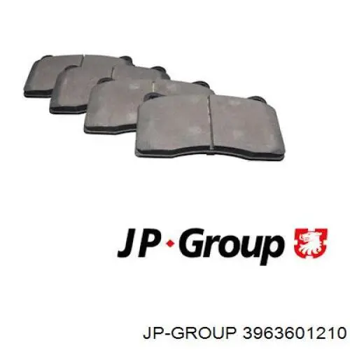 3963601210 JP Group Klocki hamulcowe przednie tarczowe
