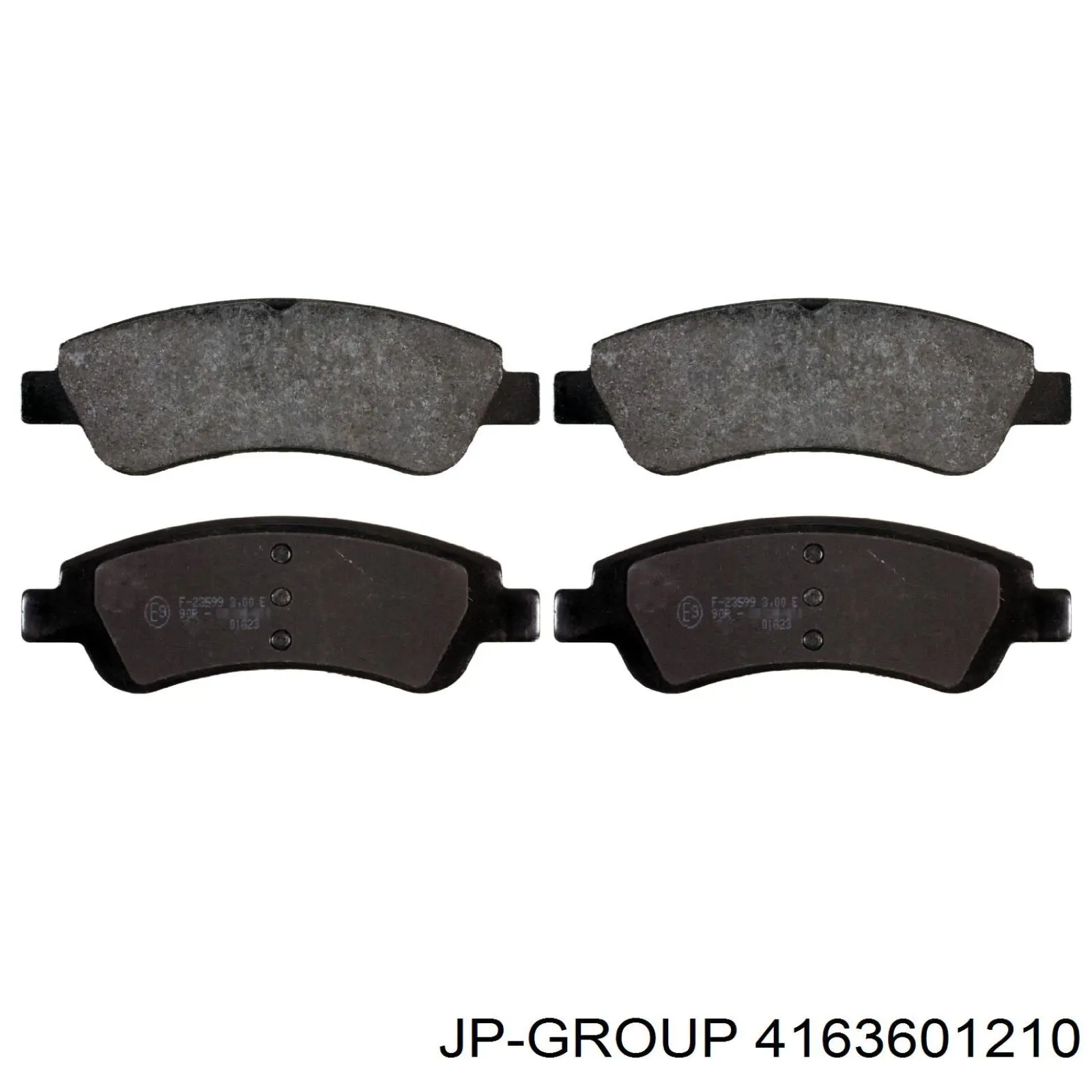 Klocki hamulcowe przednie tarczowe JP Group 4163601210 cena, od 23,39 USD