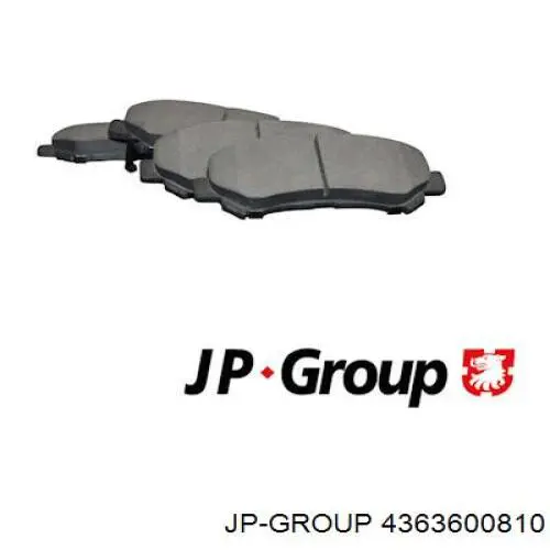4363600810 JP Group Klocki hamulcowe przednie tarczowe