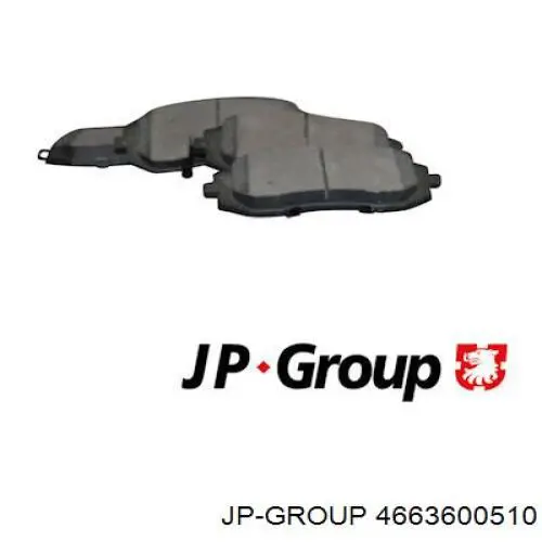 4663600510 JP Group Klocki hamulcowe przednie tarczowe