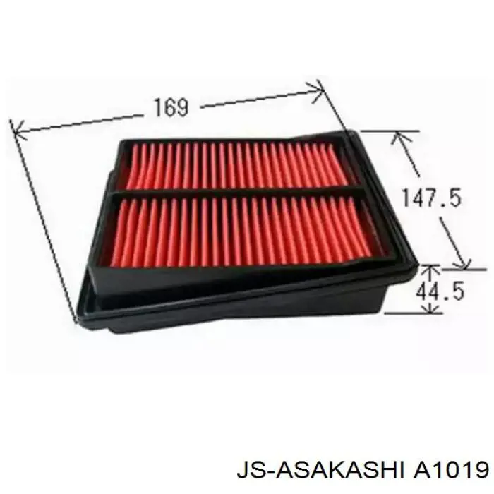 Filtr powietrza A1019 JS Asakashi