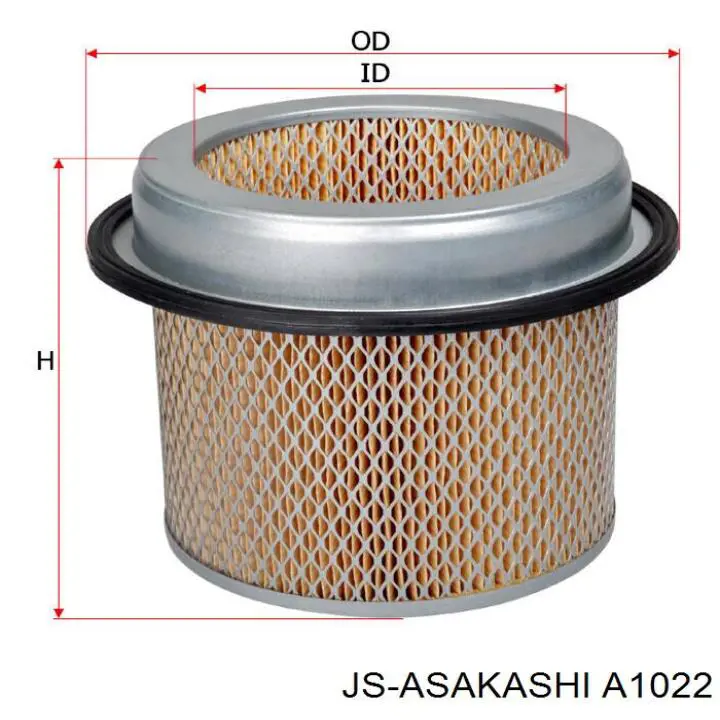 Do koszyka A1022 JS Asakashi Filtr powietrza