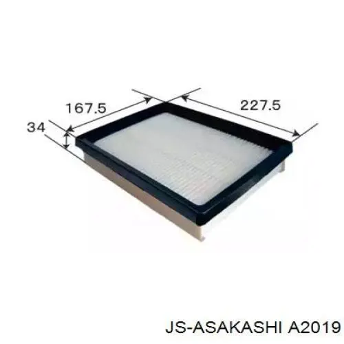 Do koszyka A2019 JS Asakashi Filtr powietrza