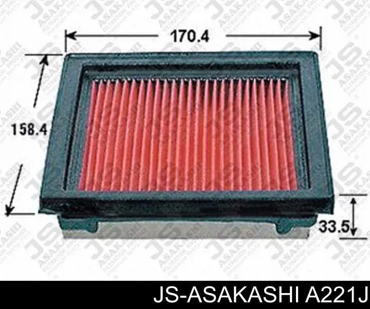 A221J JS Asakashi filtr powietrza