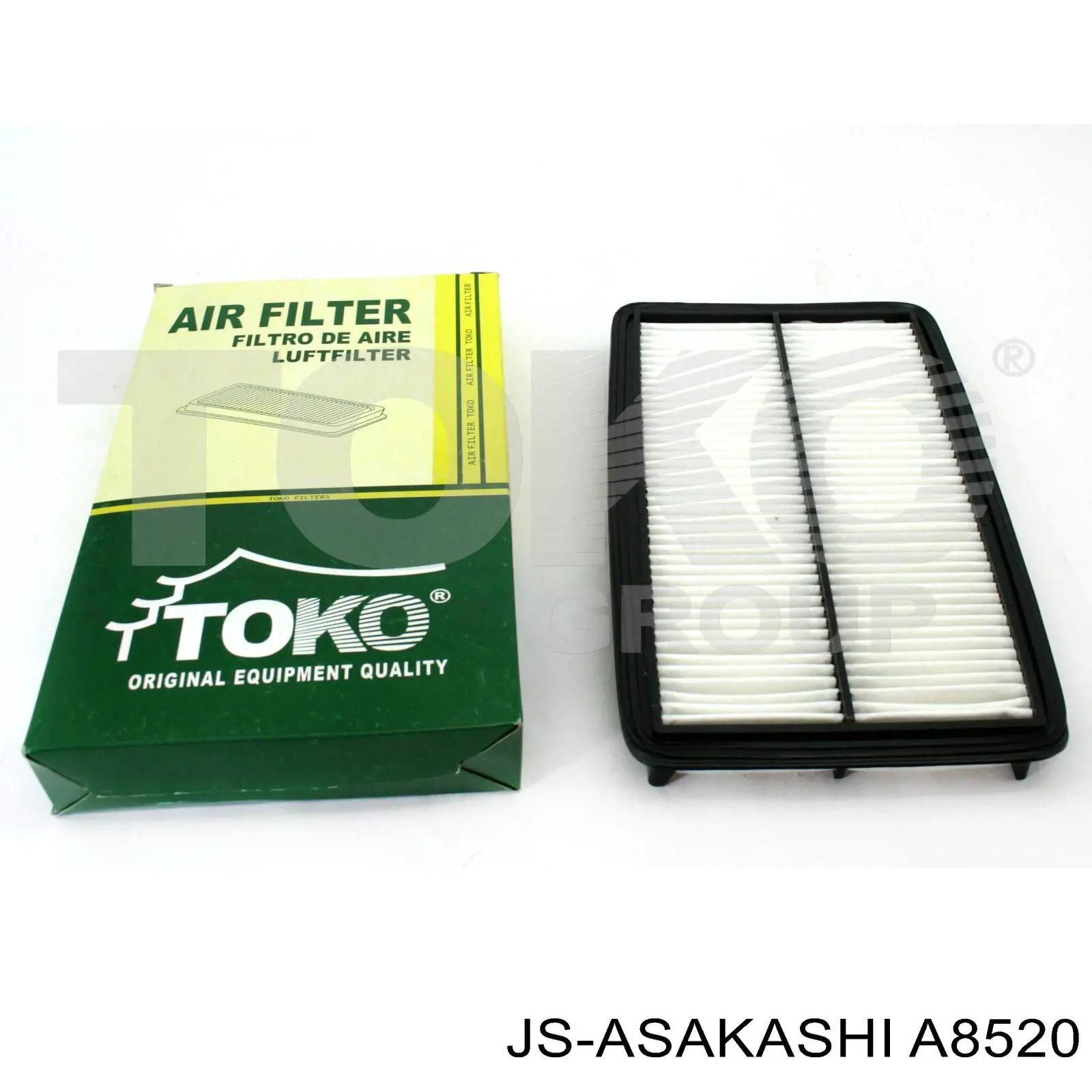 Filtr powietrza JS Asakashi A8520 cena, od 13,47 USD