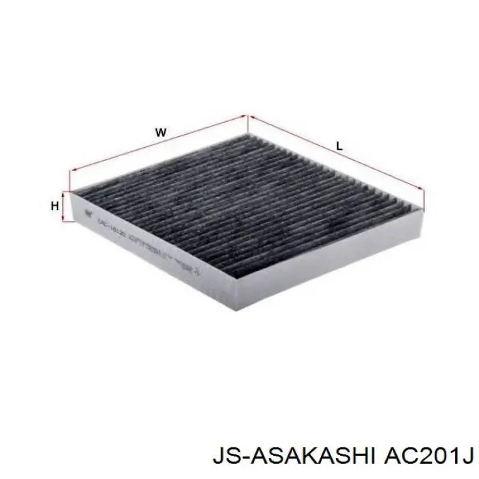 Do koszyka AC201J JS Asakashi Filtr kabiny