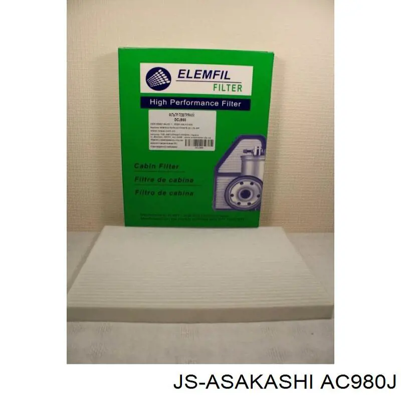 AC980J JS Asakashi Filtr kabiny